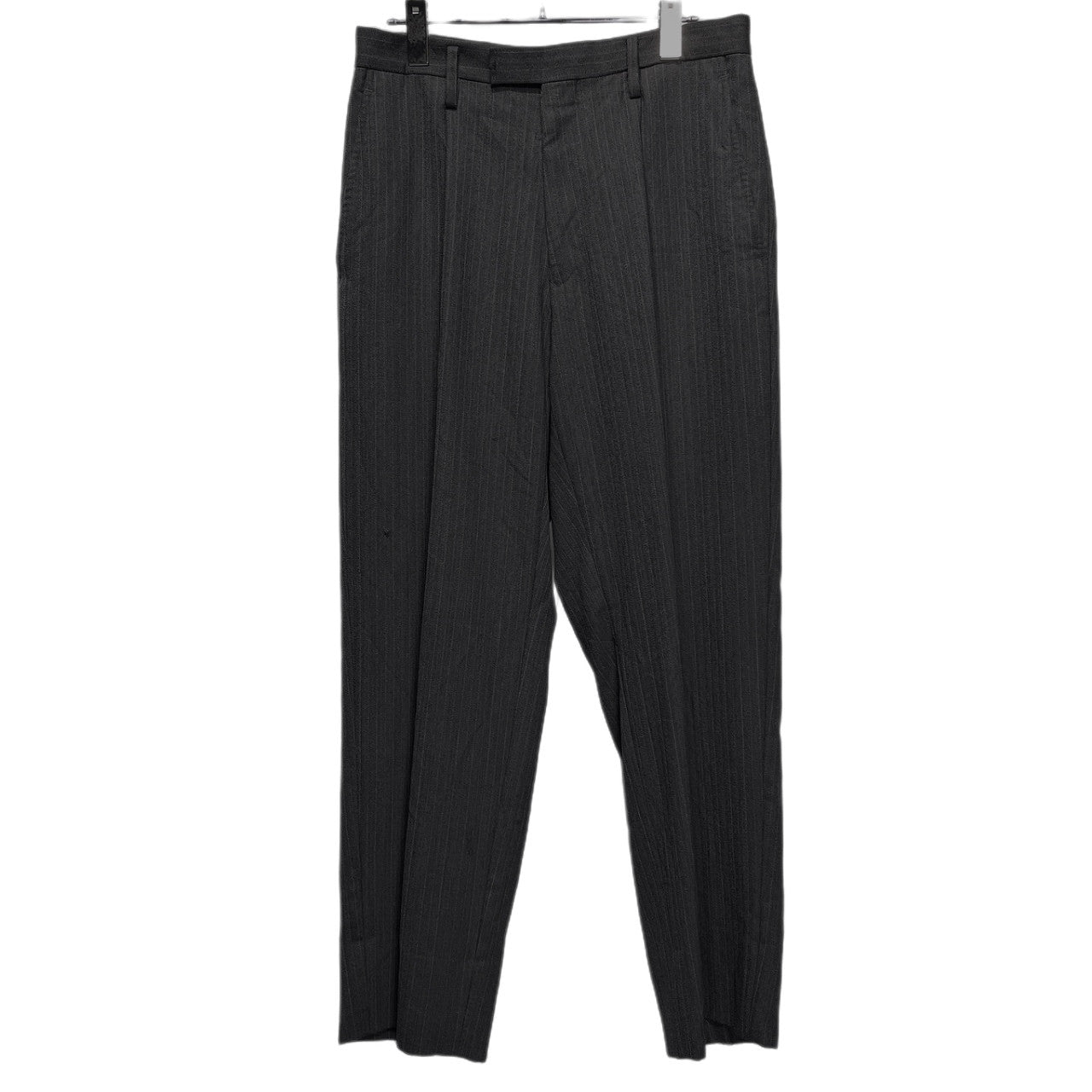 Y's for men ウールストライプ1タックテーパードパンツ スラックス トラウザーズ ボトムス Yohji Yamamoto Pour Homme ヨウジヤマモトプールオム ワイズフォーメン メンズ