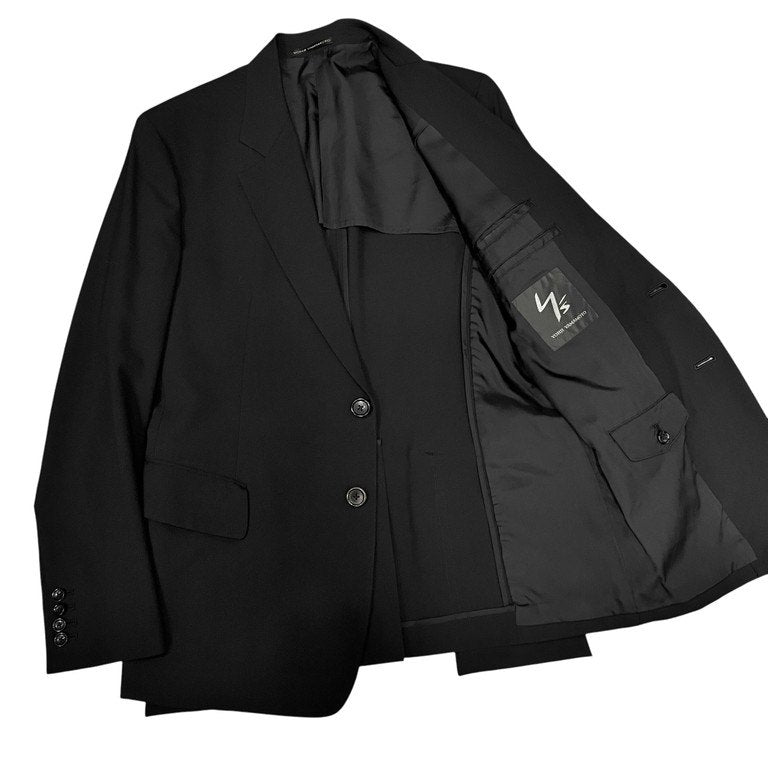 Y's for men ウールトロピカルバックポケットデザイン2Bテーラードジャケット ブレザー ブルゾン コート アウター Archive Yohji Yamamoto Pour Homme ヨウジヤマモトプールオム ワイズフォーメン メンズ