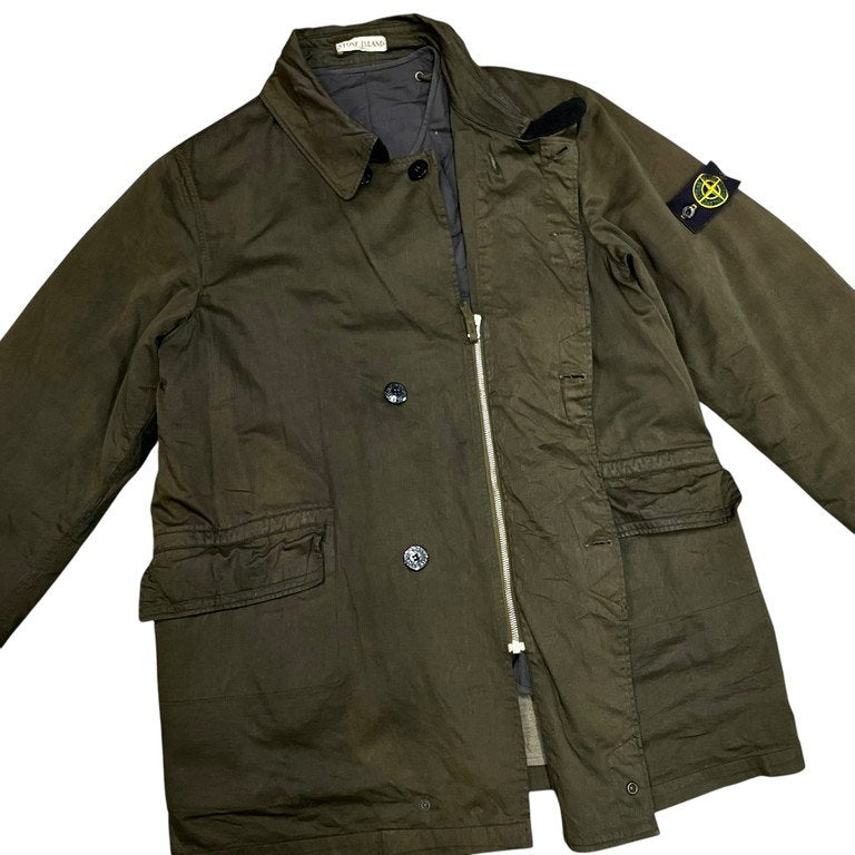 STONE ISLAND 03AW RASO GOMMATO コーティングコットンキルティングライナーコート ジャケット Archive 00s ブルゾン アウター Paul Harvey ポールハーヴェイ Massimo Osti ストーンアイランド メンズ