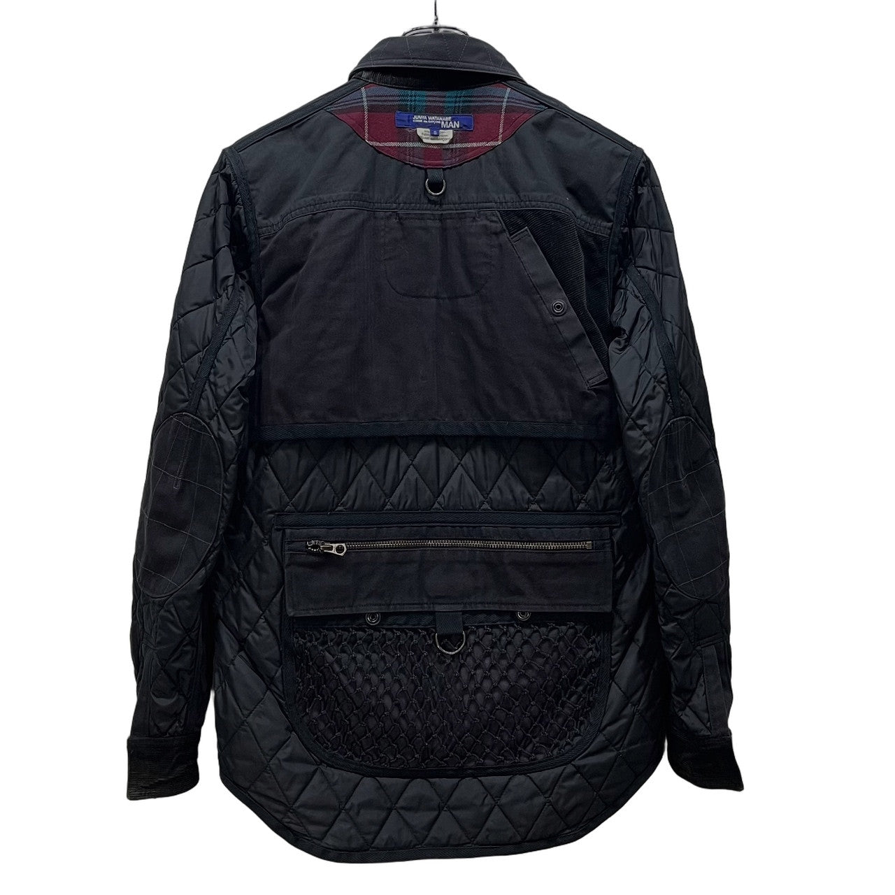 JUNYA WATANABE COMME des GARCONS MAN 14AW ナイロンコットンキルティング中綿リバーシブルハンティングジャケット ブルゾン コート アウター Archive ジュンヤワタナベ コムデギャルソン マン メンズ