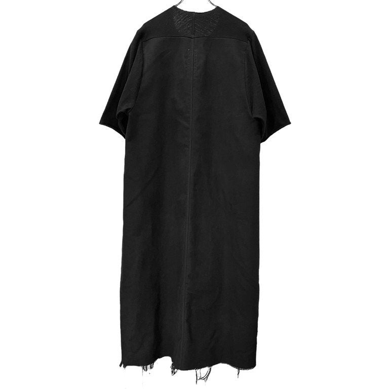 Rick Owens 23AW LUXOR DRESS ルクソールドレス コットンレザー切替カットオフメンズロングワンピース カットソー Tシャツ シャツ ジャケット コート RR02C7503BGCOL3 定価201,300円