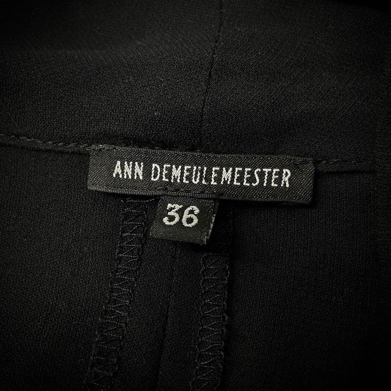 ANN DEMEULEMEESTER 00s レーヨンドローストリングロングベスト 本人期 Archive アーカイブ ノースリーブ アンドゥムルメステール レディース