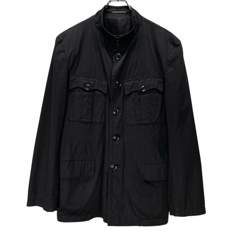 Yohji Yamamoto Pour Homme 11SS コットンギャバジン4ポケットミリタリージャケット ブルゾン アウター Archive HO-J76-053 ヨウジヤマモトプールオム メンズ