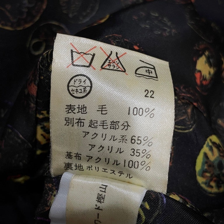 JUNIOR GAULTIER 90's ウールツイードファーテーラードジャケット アウター ブレザー Archive アーカイブ Jean Paul GAULTIER ゴルチエ レディース
