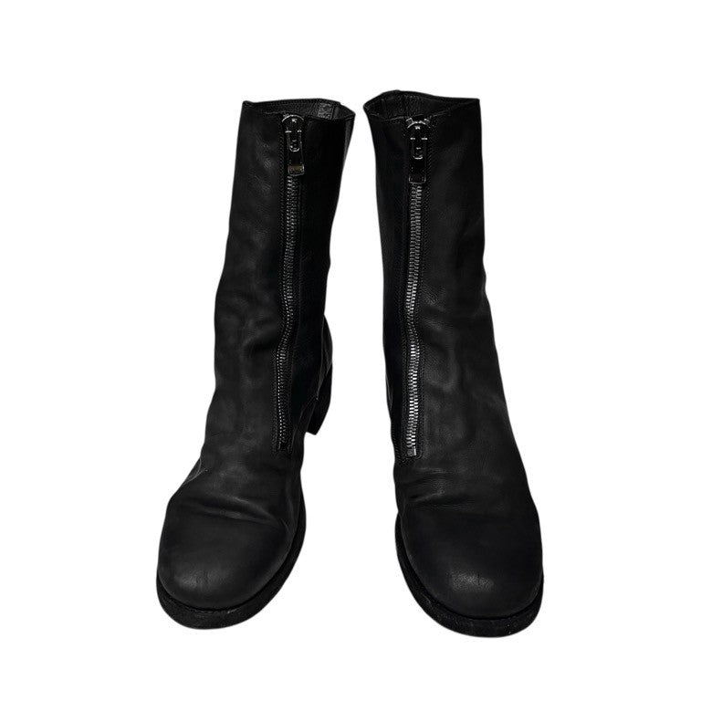 Yohji Yamamoto Pour Homme × GUIDI 23AW SOFT CALF LEATHER FRONT ZIPPER BOOTS ソフトカーフレザーフロントジッパーブーツ HJ-E23-774 シューズ Vibram 定価265,100円 ヨウジヤマモトプールオム グイディ メンズ