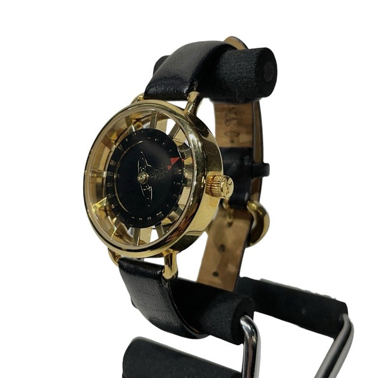 Vivienne Westwood 腕時計 プリムローズ オーブ ウォッチ 定価42,900円 ブラック ゴールド ヴィヴィアンウエストウッド レディース