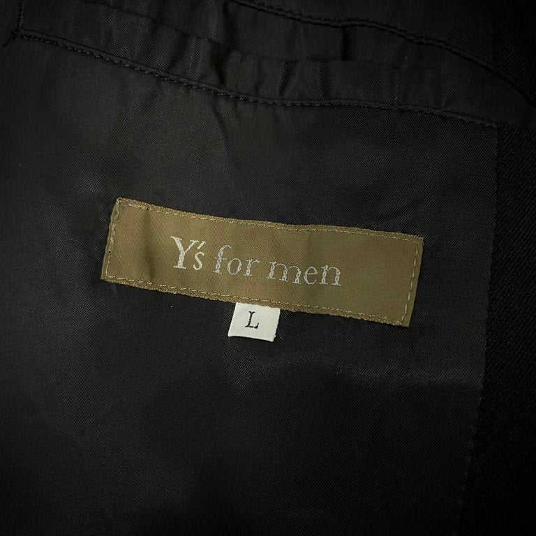 Y's for men ウールギャバジンアクションプリーツハーフコート ジャケット ブルゾン アウター カバーオール Archive 90s Yohji Yamamoto Pour Homme ヨウジヤマモトプールオム ワイズフォーメン メンズ