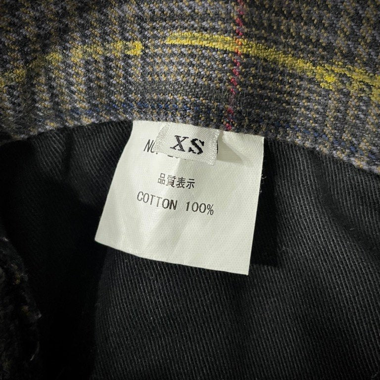 Christopher Nemeth ハンドペイントチェック立体裁断パンツ Archive 90s 00s 手描き ボトムス クリストファーネメス メンズ レディース ユニセックス