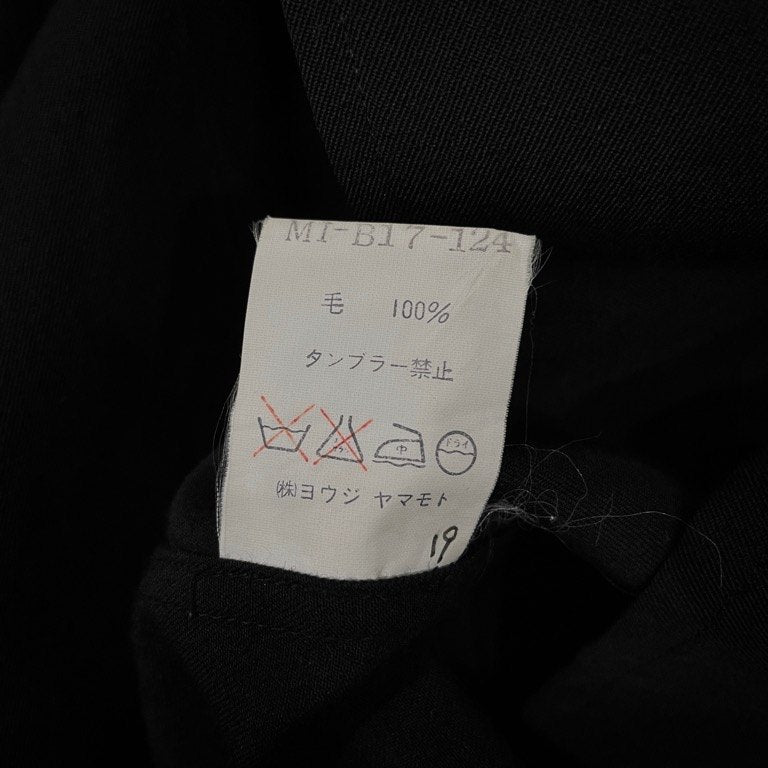 Y's for men ウールギャバジンダブルポケットラペル付きシャツ ブラウス トップス Archive 90s Yohji Yamamoto Pour Homme ワイズフォーメン ヨウジヤマモトプールオム メンズ