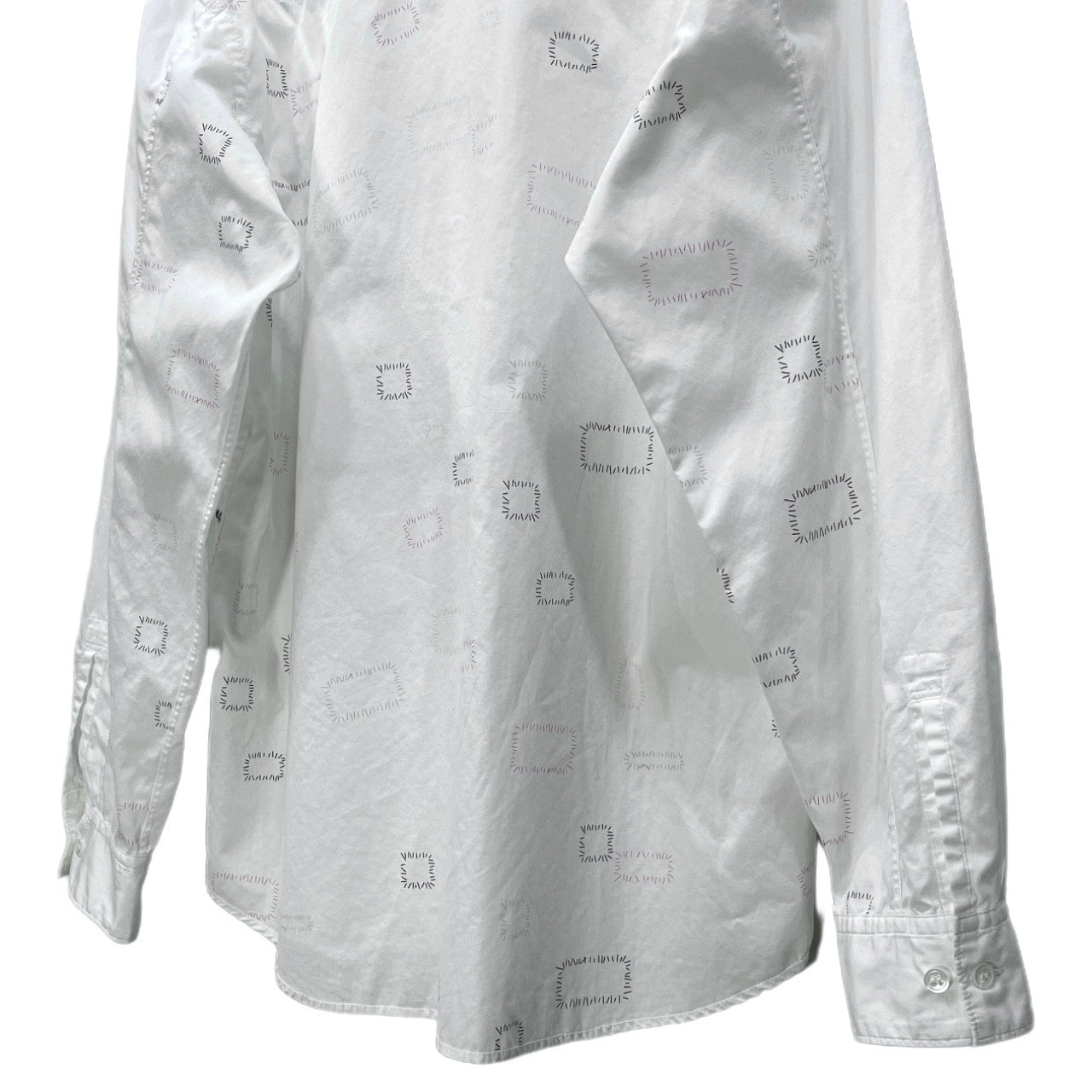 UNDERCOVERISM 03SS 瘡蓋デザイン手刺繍ステッチプリントシャツ クラスト Archive scab期 名作 ブラウス トップス U217 アンダーカバー メンズ