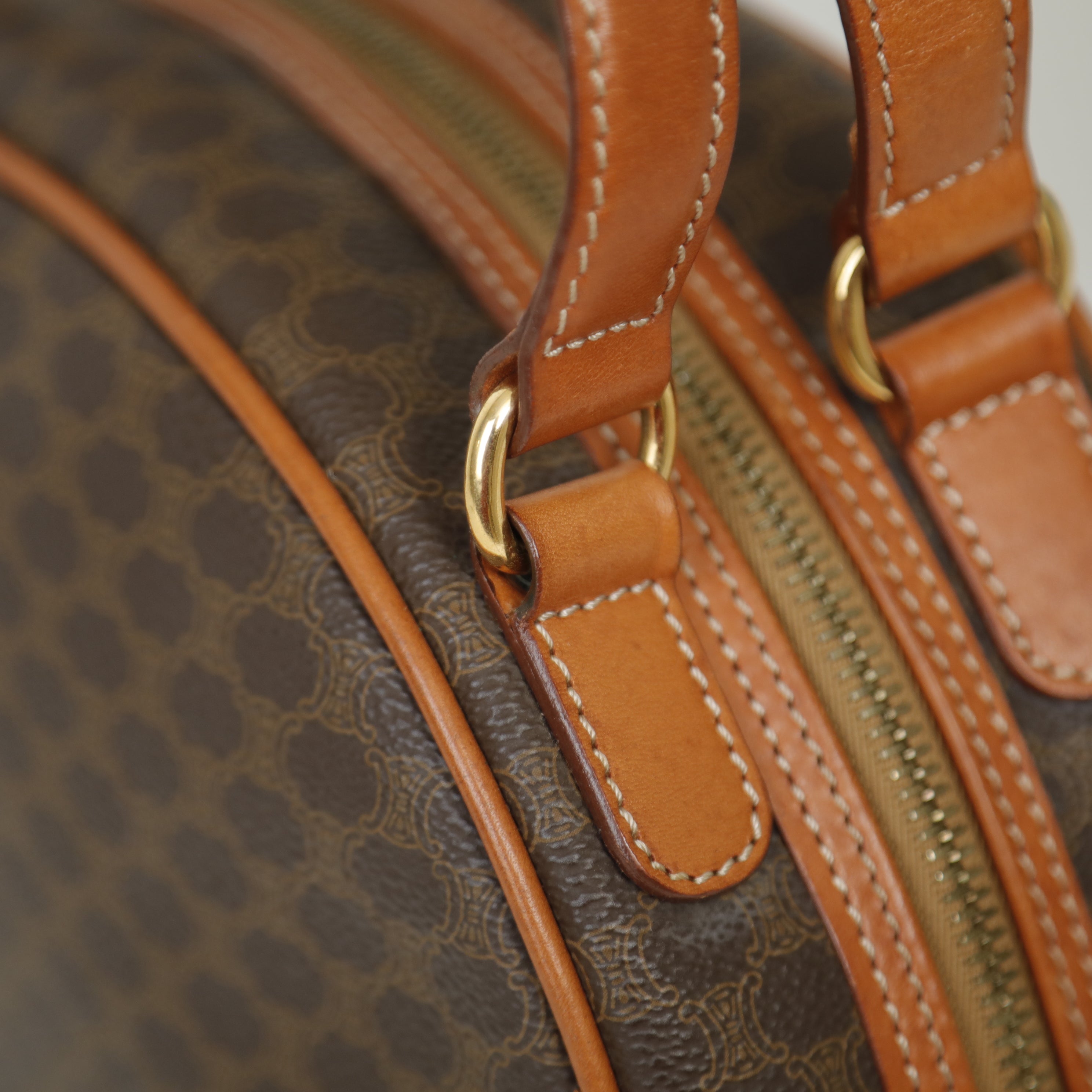 CELINE マカダム ハンドバッグ