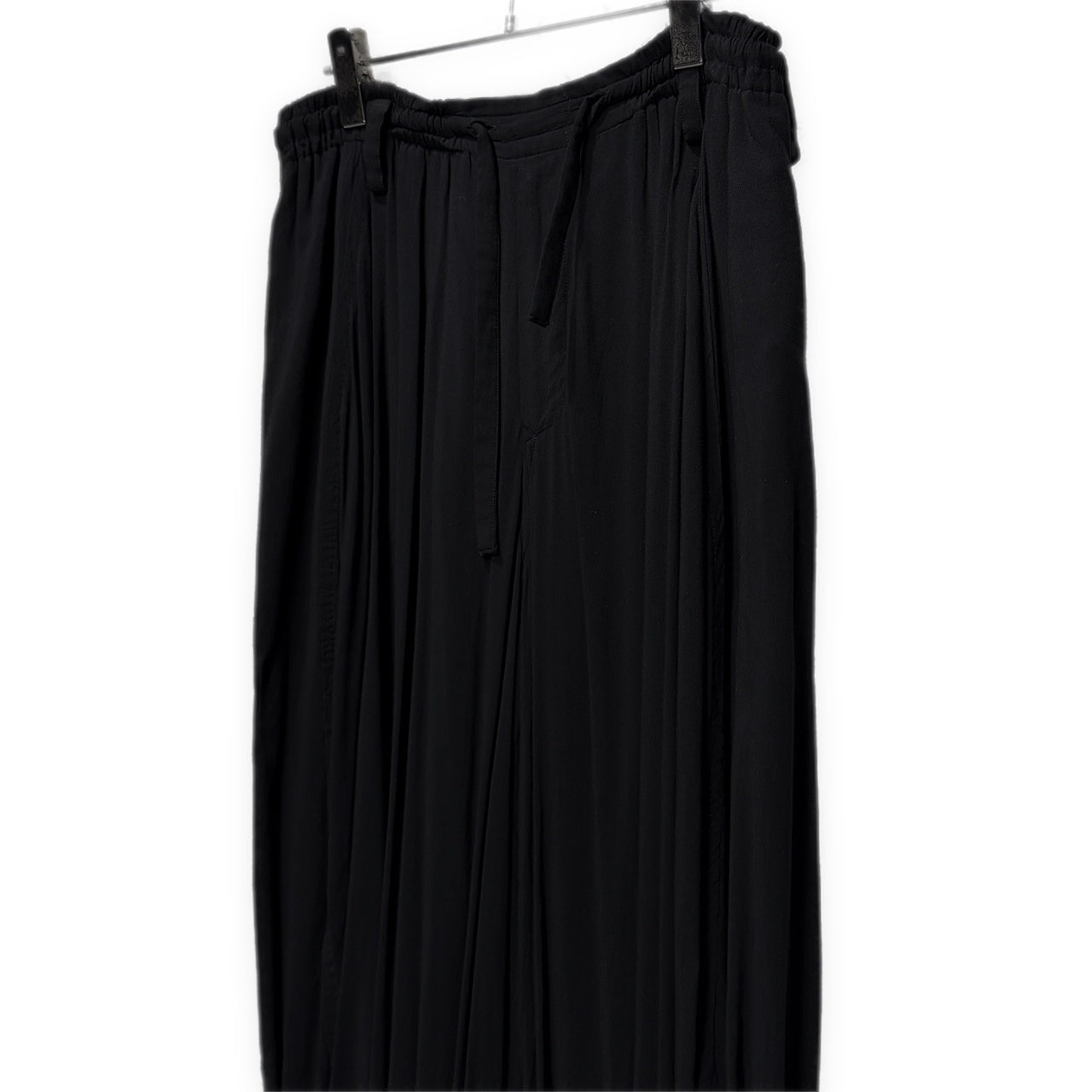 Yohji Yamamoto Pour Homme 13SS レーヨンギャザーイージーバルーンパンツ Archive ドローストリング ウエストゴムシャーリング HX-P07-202 ヨウジヤマモトプールオム メンズ
