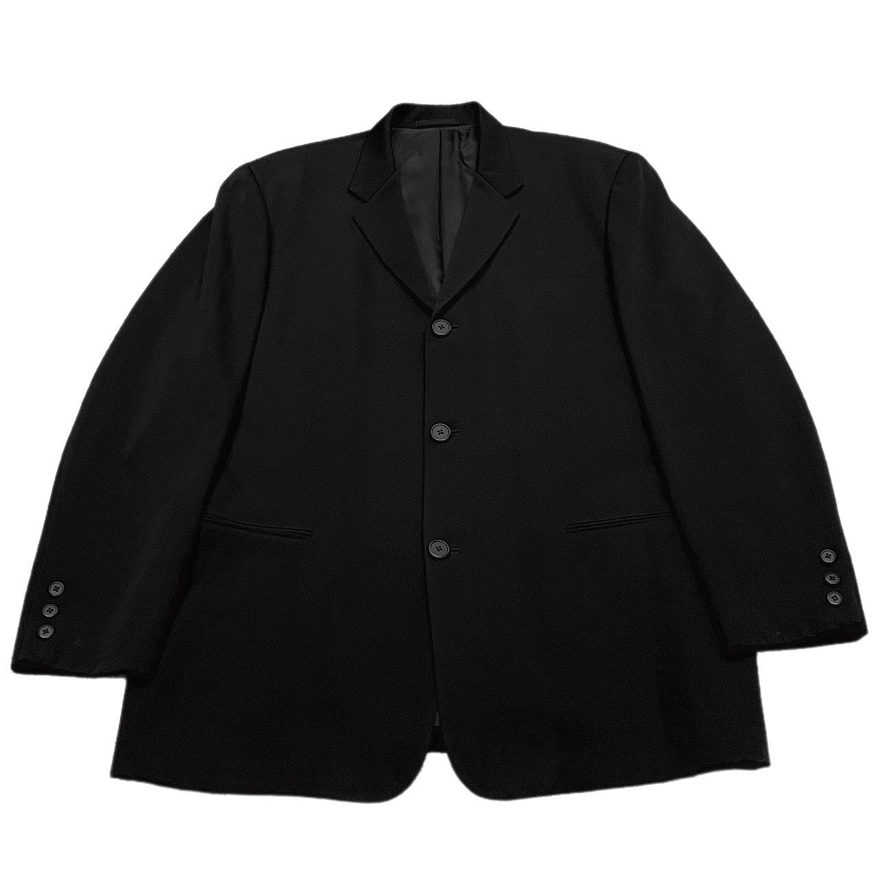 Y's for men ウールギャバジンセットアップスーツ 3Bテーラードジャケット 2タックワイドテーパードパンツ スラックス トラウザーズ Archive 90s Yohji Yamamoto Pour Homme ヨウジヤマモトプールオム ワイズフォーメン メンズ