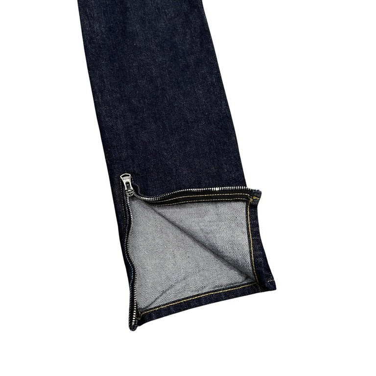 ISAMU KATAYAMA BACKLASH THE DENIM インディゴデニム裾ジップスリムパンツ ジーンズ スキニー D702-W イサムカタヤマ バックラッシュ メンズ