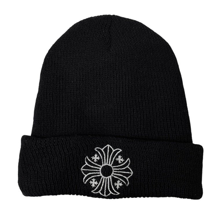 CHROME HEARTS WOOL WATCH CAP CHプラス刺繍ウールニットビーニー キャップ 帽子 ブラック クロムハーツ メンズ レディース ユニセックス