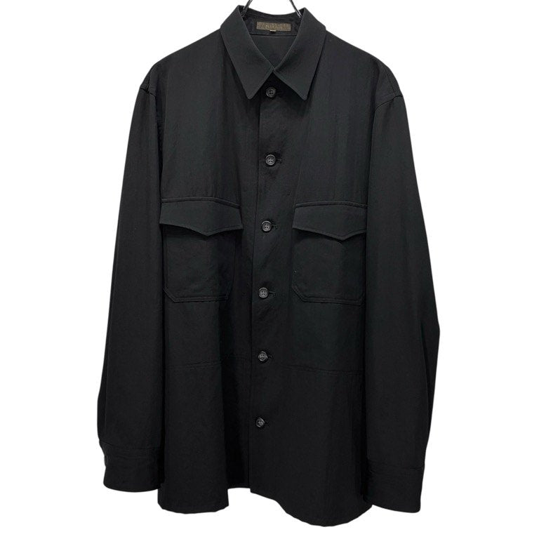 Y's for men ウールギャバジンチンストラップダブルポケットシャツ ブラウス Archive トップス Yohji Yamamoto Pour Homme ヨウジヤマモトプールオム ワイズフォーメン メンズ