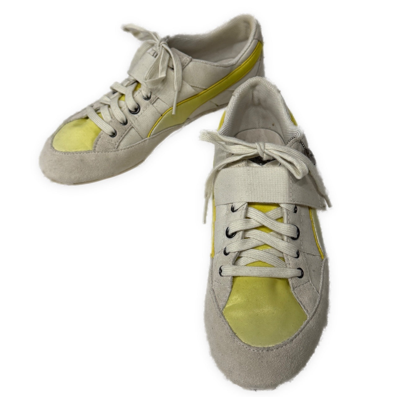 Alexander McQueen × PUMA 10SS CUTMAN SATIN LOW WN’S スエードレザー切り替えローカットスニーカー シューズ 22.5cm アレキサンダーマックイーン プーマ レディース