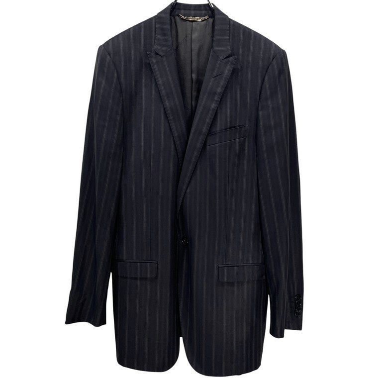 DOLCE&GABBANA 06SS ウールストライプピークドラペル1Bテーラードジャケット ブレザー アウター D&G ドルチェアンドガッバーナ メンズ