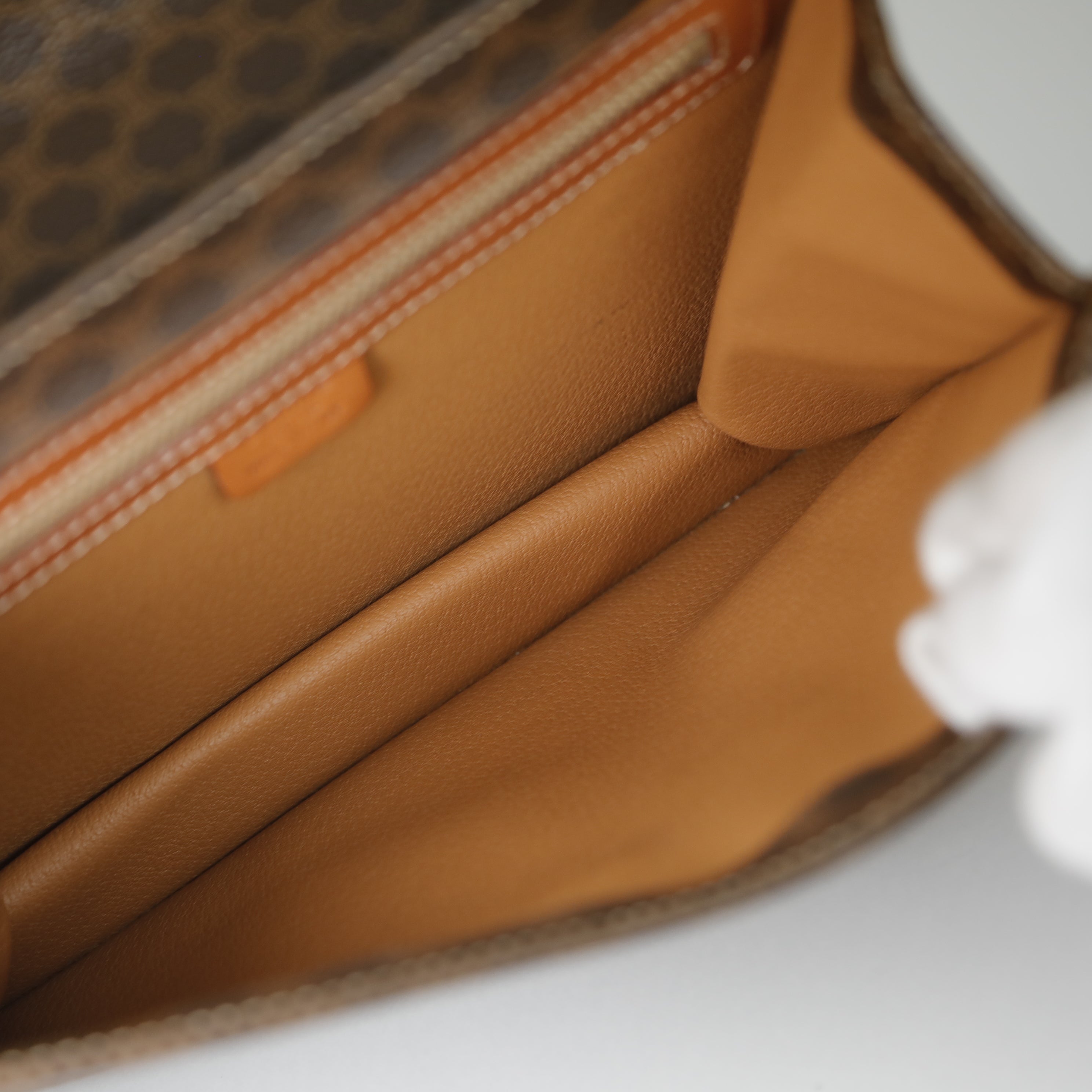 CELINE マカダム ハンドバッグ