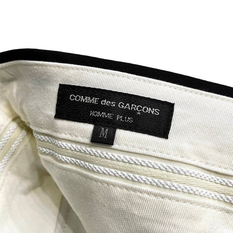 COMME des GARCONS HOMME PLUS 19SS ウールギャバジンツイストスラックス パンツ 捻れ ねじれ トラウザーズ Suit Comeback スーツカムバック Crazy Suits コムデギャルソンオムプリュス メンズ