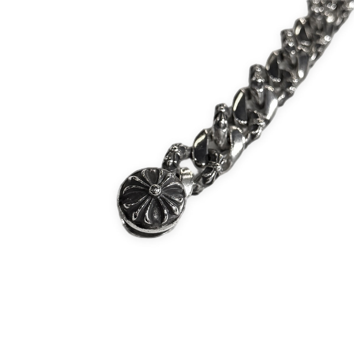 CHROME HEARTS CHROME HEARTS FNCY CHN LNK Crip Bracelet ファンシーチェーンリンククリップブレスレット 中期 90年代後期 1990s SILVER 925 SV バングル アクセサリー クロムハーツ シルバー メンズ