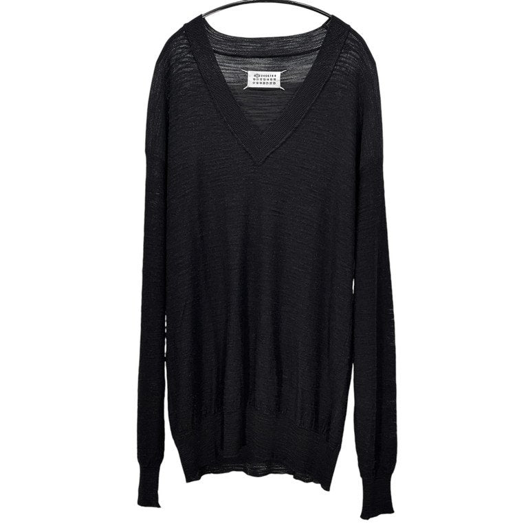 Maison Martin Margiela 1 11SS レーヨンウールディープVネックニットセーター
