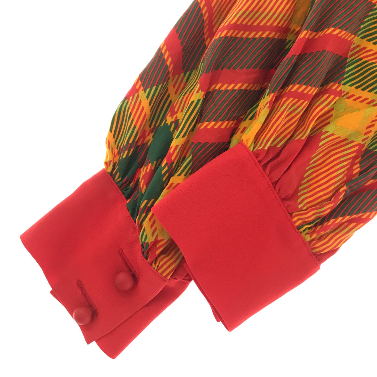 Christian Dior Christian Dior シルクチェックドレスシャツ