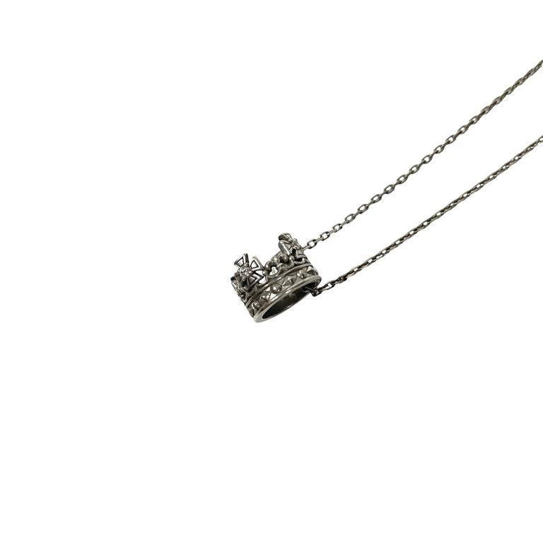 Justin Davis MYSTICAL CROWN ジルコニアクラウントップネックレス SNJ413 40 ペンダント シルバーアクセサリー SILVER 925 定価39,600円 ジャスティンデイビス