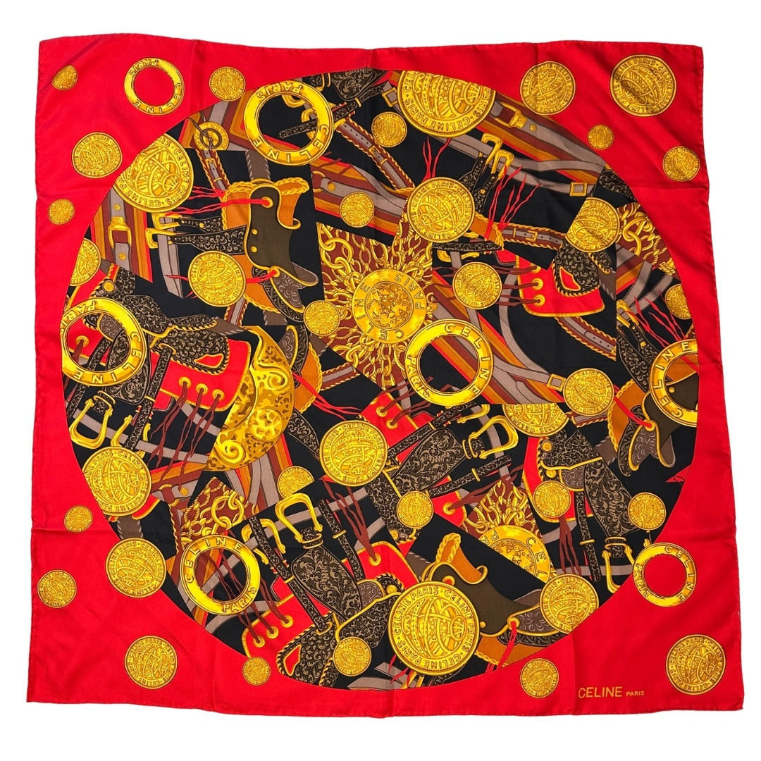 CELINE CELINE スカーフ コイン
