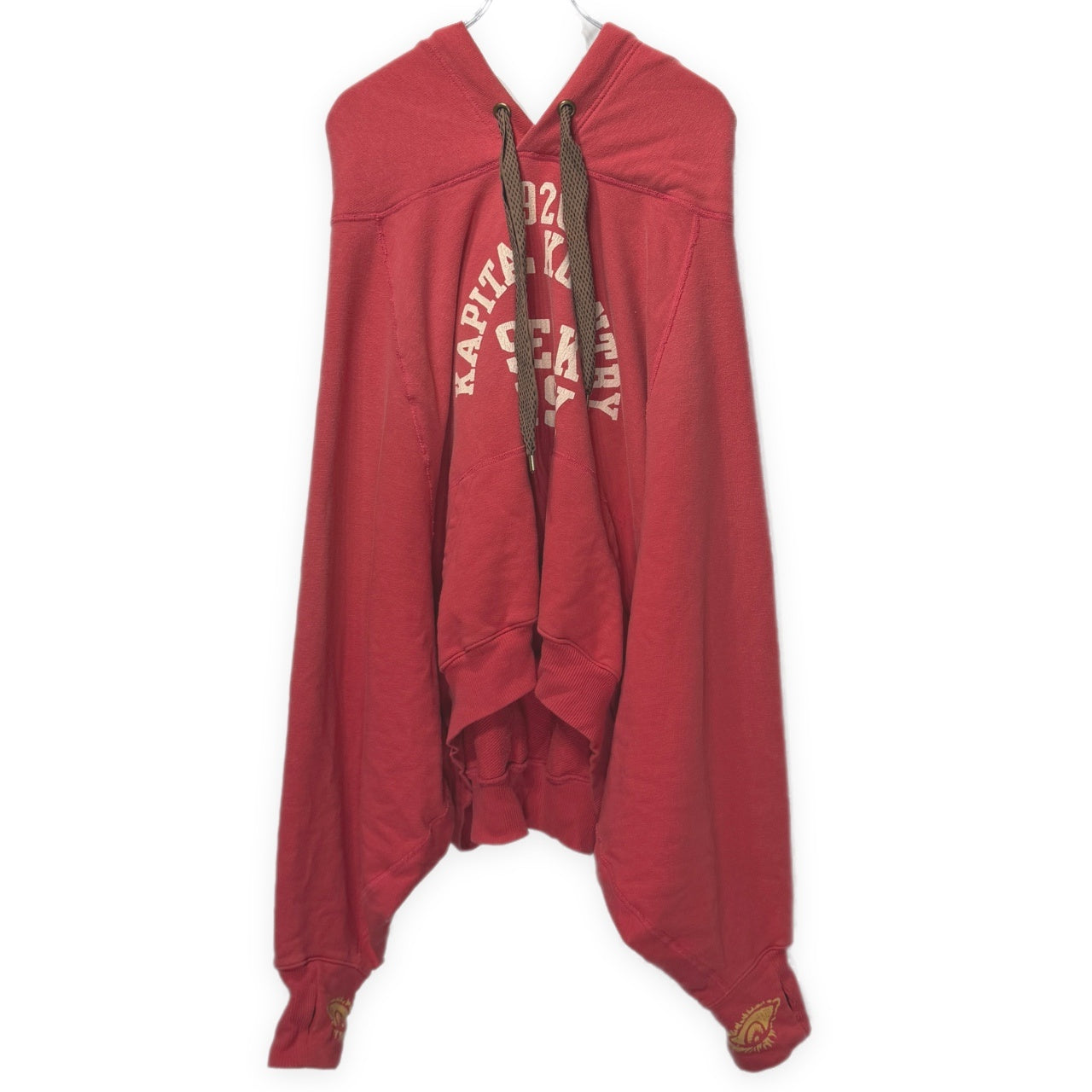KAPITAL 24AW SPEAKEASY COLLEGE PRINTED HOODIE スピークイージーカレッジプリントフーディ アイプリントオーバーサイズサムホールパーカー 指貫 目 眼 キャピタル メンズ レディース ユニセックス