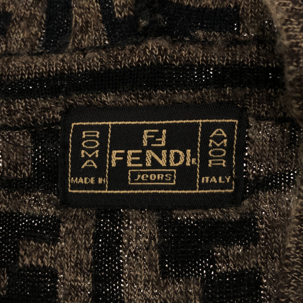 FENDI FENDI フーディロングカーディガン ズッカ