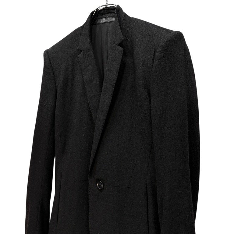 JULIUS 13AW シュリンクウール&メルトン1Bナローラペルテーラードジャケット crack; ブルゾン コート アウター ユリウス メンズ