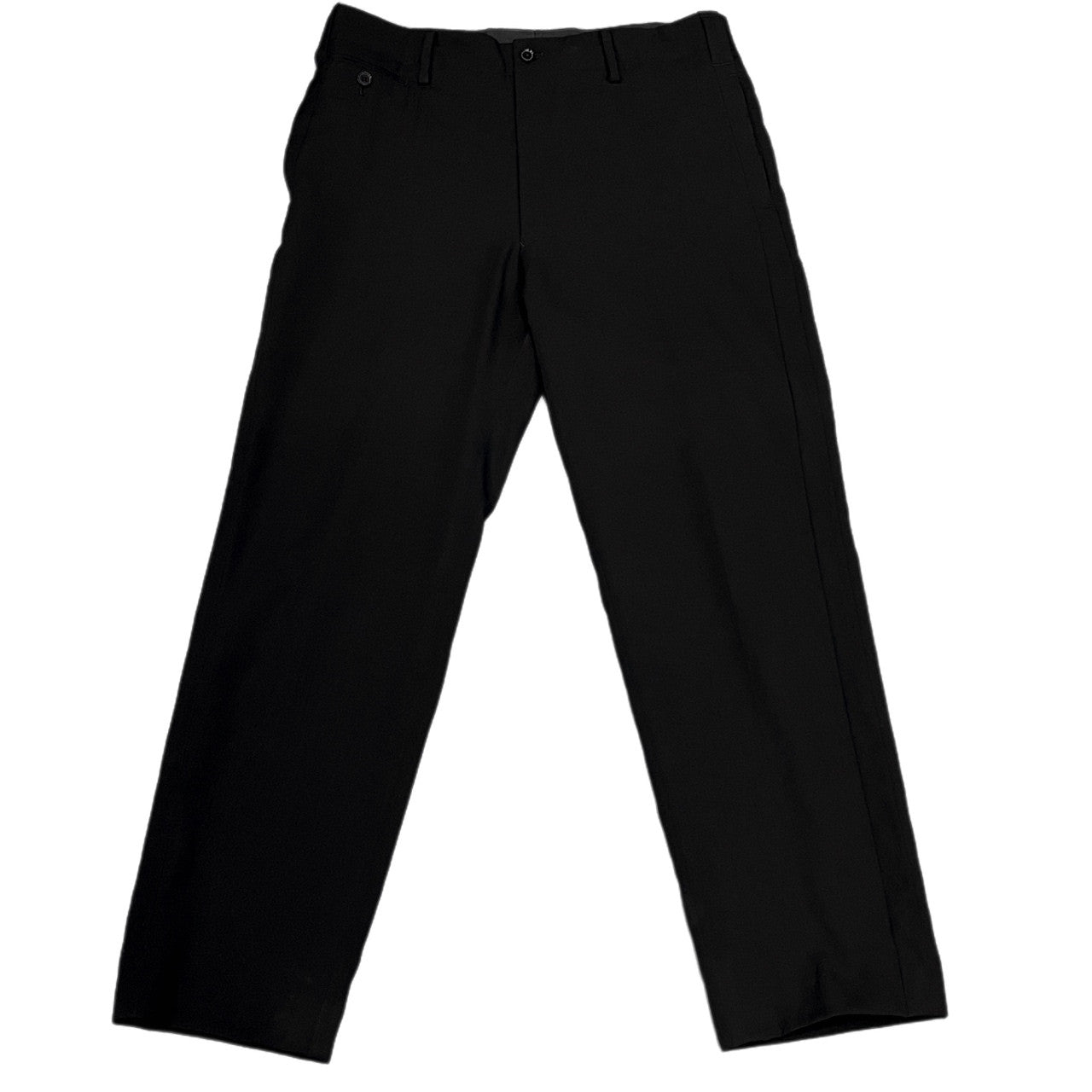 Yohji Yamamoto Pour Homme ウールギャバジン脇テープノータックテーパードパンツ サイドライン 側章 Archive 00s ボトムス ヨウジヤマモトプールオム メンズ