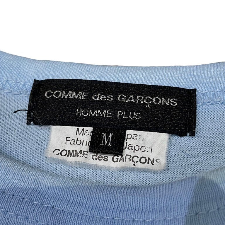 COMME des GARCONS HOMME PLUS 18SS バックレオパードフリースドッキング燕尾ロングカットソー Tシャツ Archive disco ディスコ期