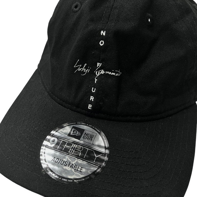 Yohji Yamamoto Pour Homme x NEW ERA COTTON BLACK 9THIRTY NO FUTURE LOGO - Black ロゴ刺繍キャップ 帽子 ヨウジヤマモトプールオム ニューエラ メンズ レディース ユニセックス