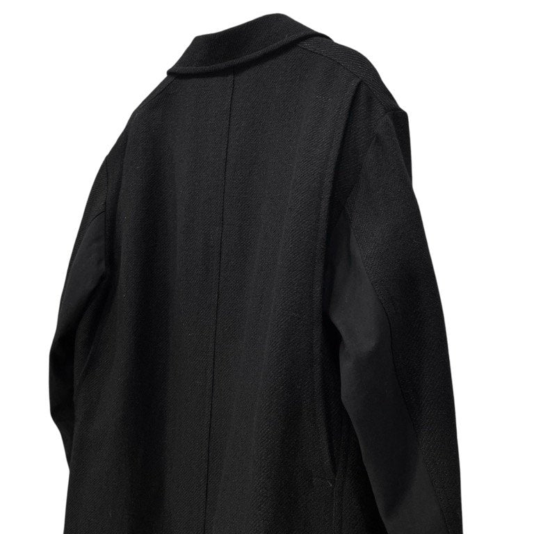 Y's for men リネンウールツイード切替ハーフコート ジャケット ブルゾン アウター Archive Yohji Yamamoto Pour Homme ヨウジヤマモトプールオム ワイズフォーメン メンズ