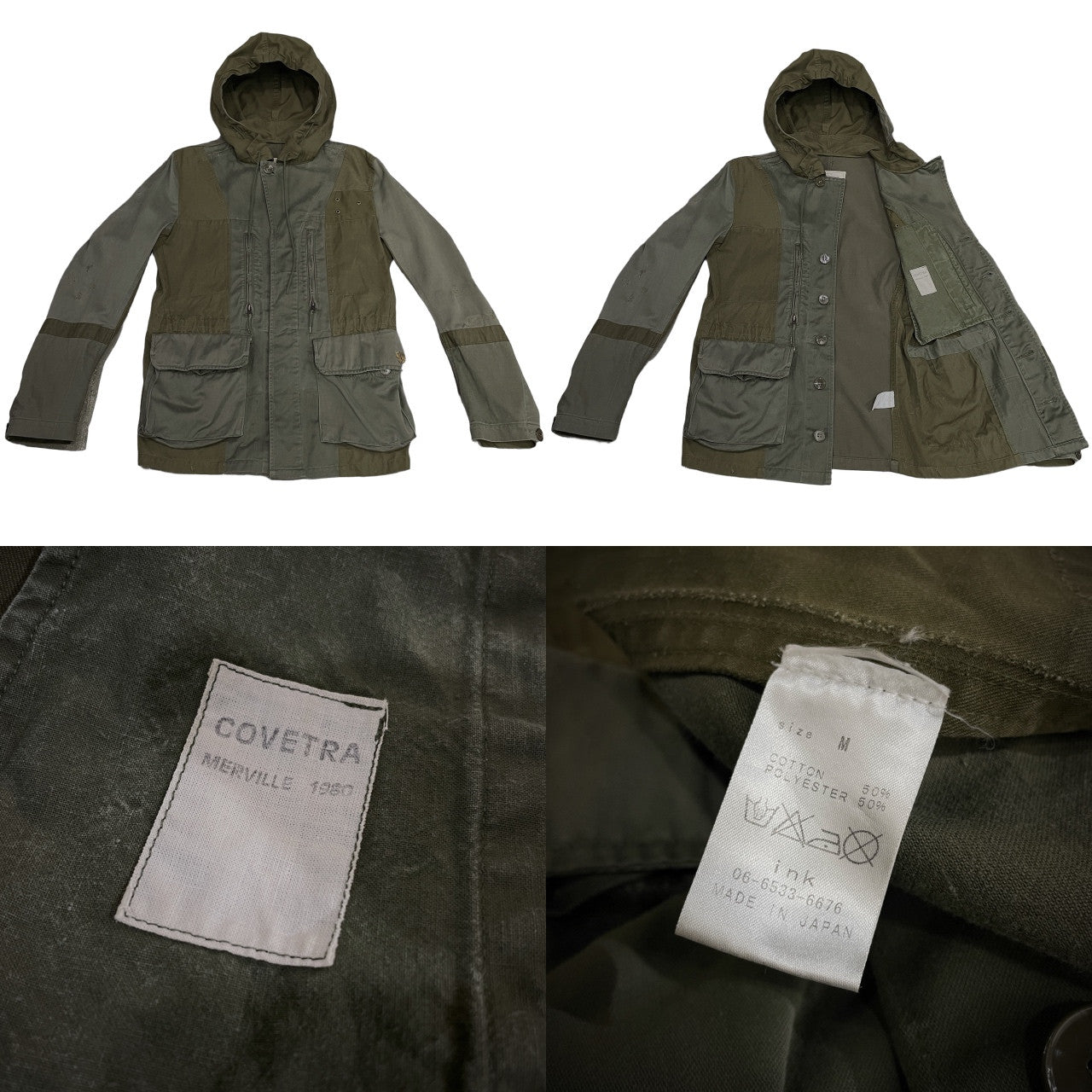 ink フランス軍M-64再構築フーデッドジャケット ミリタリー リメイク ブルゾン コート アウター インク メンズ レディース ユニセックス