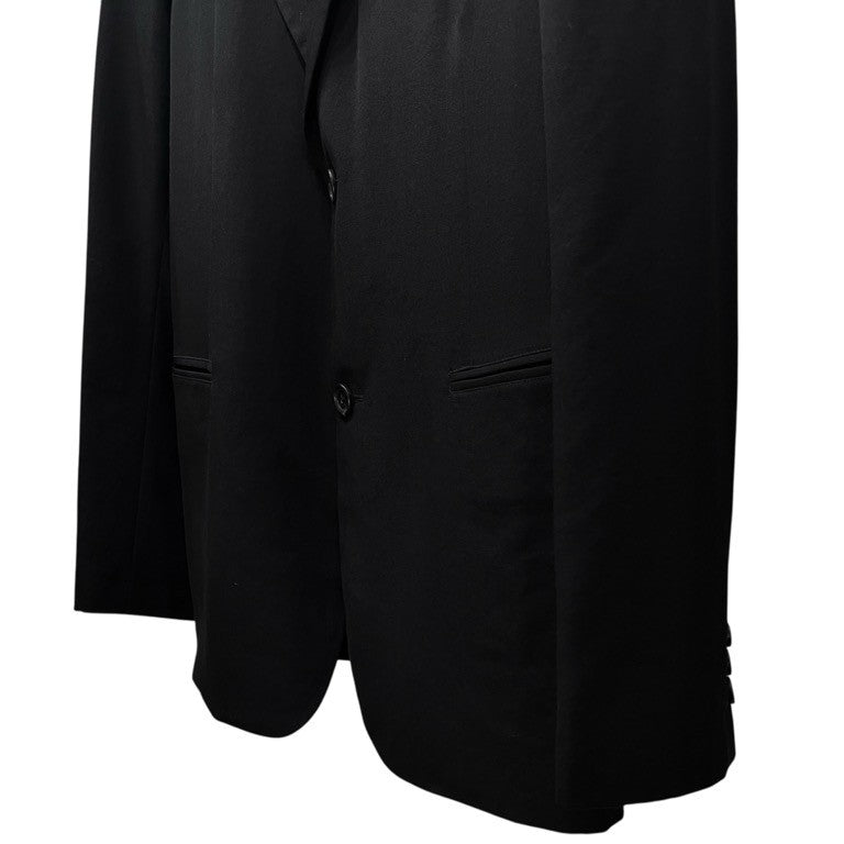 Yohji Yamamoto COSTUME D'HOMME 21AW ウールギャバジン袖裏地ストライプ2Bテーラードジャケット ブレザー ブルゾン コート アウター Pour Homme ヨウジヤマモト コスチュームドオム メンズ