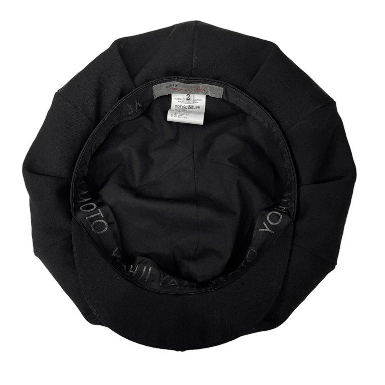 Yohji Yamamoto +NOIR 20AW ウールギャバジンショートブリムキャスケット