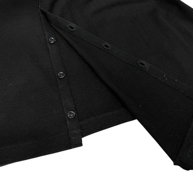 REGULATION Yohji Yamamoto MEN 18AW ウールジャージーカットオフボタンドレープカットソー Tシャツ Tee T-shirt ニット 裁ち切り レギュレーション ヨウジヤマモト メンズ