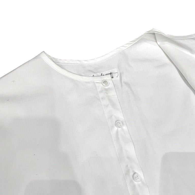 Yohji Yamamoto Pour Homme 20SS コットンブロード袖山ギャザーノーカラーロングシャツ K-前後ヨークシャツ ブラウス トップス ヨウジヤマモトプールオム メンズ