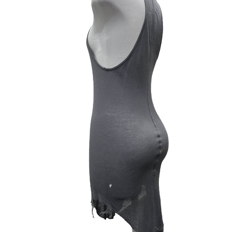 Rick Owens 18SS Basic Rib Tank Top カットオフベーシックリブタンクトップ ノースリーブ トップス カットソー Tシャツ リックオウエンス レディース
