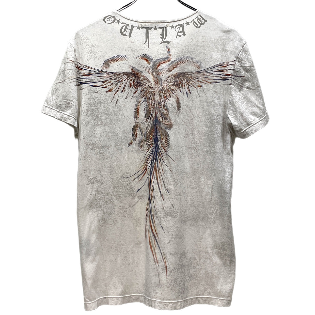 14th Addiction スネークフェザープリントTシャツ カットソー Tee T-shirt トップス Y2K フォーティーンスアディクション メンズ