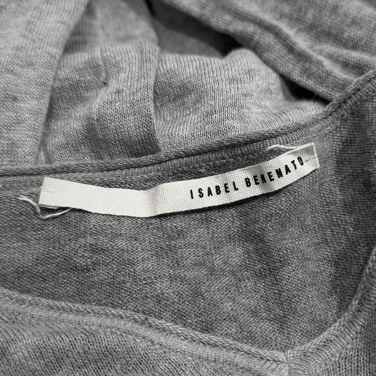 ISABEL BENENATO 14SS コットンリネンVネックサマーニットセーター トップス カットソー Tシャツ イザベルベネナート メンズ