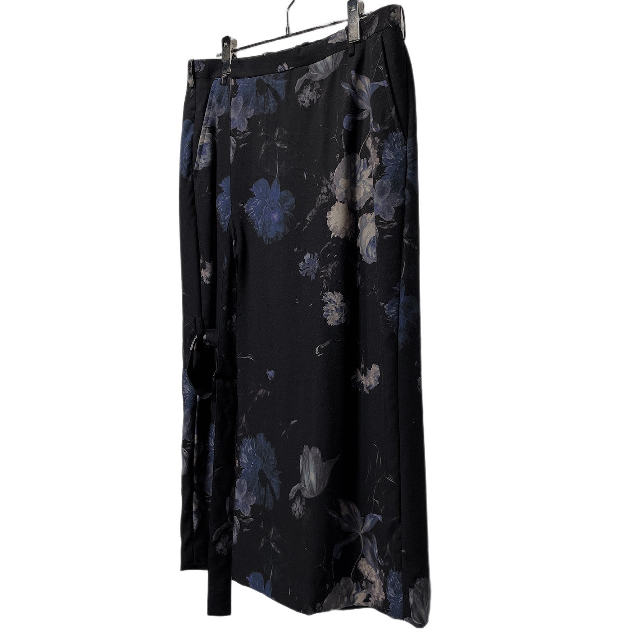 LAD MUSICIAN 18SS BONDAGE CROPPED WIDE PANTS フラワープリントボンテージクロップドワイドパンツ 花 総柄 ラップ ボトムス ラッドミュージシャン メンズ