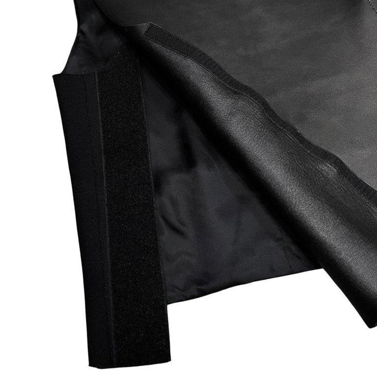 Neil Barrett フロントレザーベルクロオープンノーカラーベスト ノースリーブ ジャケット ジレ コート ブルゾン アウター SLIM FIT ニールバレット メンズ