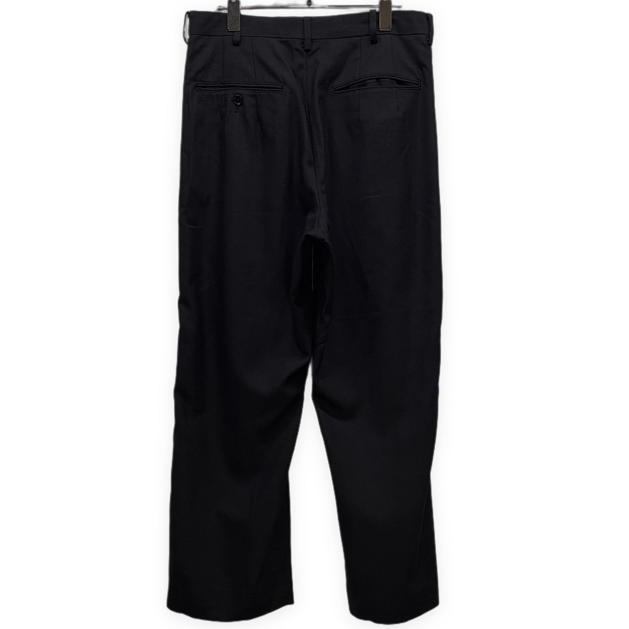 Yohji Yamamoto Pour Homme 01AW ウールギャバジン1タック裾ボタンサイドラインパンツ 側章 脇テープ Archive ギャングスター期 ボトムス ヨウジヤマモトプールオム メンズ