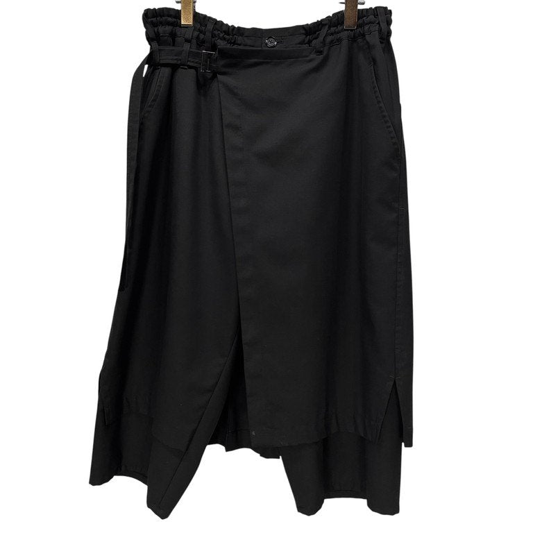 Ground Y 18AW WOOL POLYESTER GABARDINE WRAP PANTS TYPE 1 ウールポリエステルギャバジンラップパンツ ボトムス GV-P01-100 Yohji Yamamoto ヨウジヤマモト グラウンドワイ メンズ レディース ユニセックス