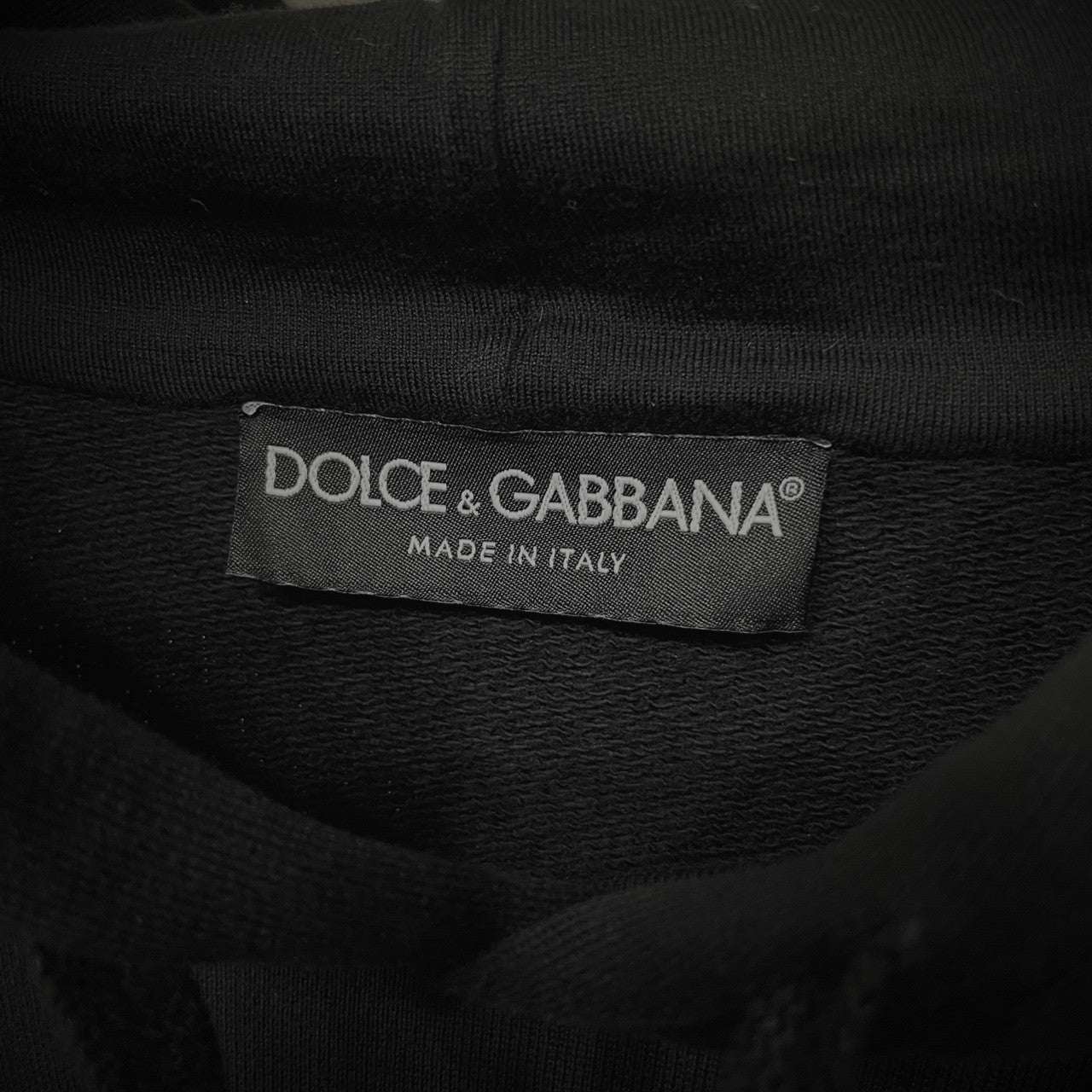 DOLCE&GABBANA 19SS DG KING GOLDEN PIG キングゴールデンピッグプリントトリコロールリブプルオーバーパーカー フーディ トップス アウター D&G ドルチェアンドガッバーナ メンズ