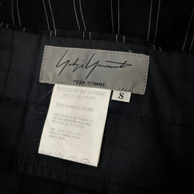 Yohji Yamamoto Pour Homme 93AW レーヨンストライプワイドテーパードパンツ スラックス トラウザーズ Archive 90s ボトムス ヨウジヤマモトプールオム メンズ